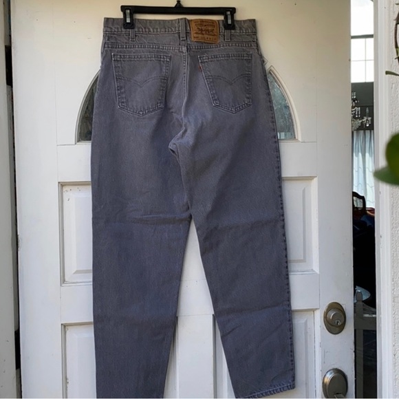 90s Levi’s Highwaisted relaxed Orange Tab 550 jeans - Picture 3 of 4